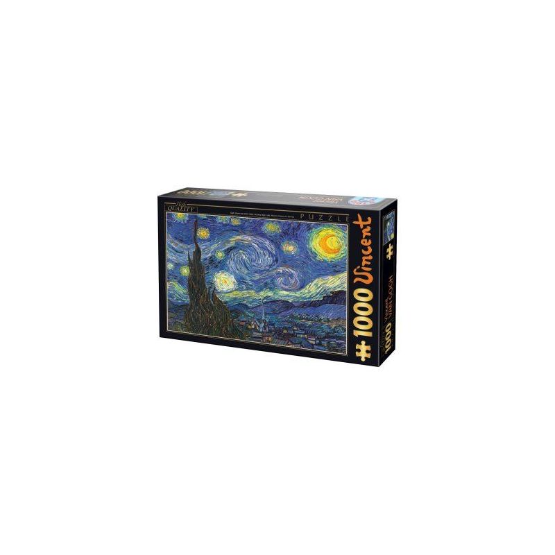 Puzzle 1000p Van Gogh - Nuit Etoilée - d-toys