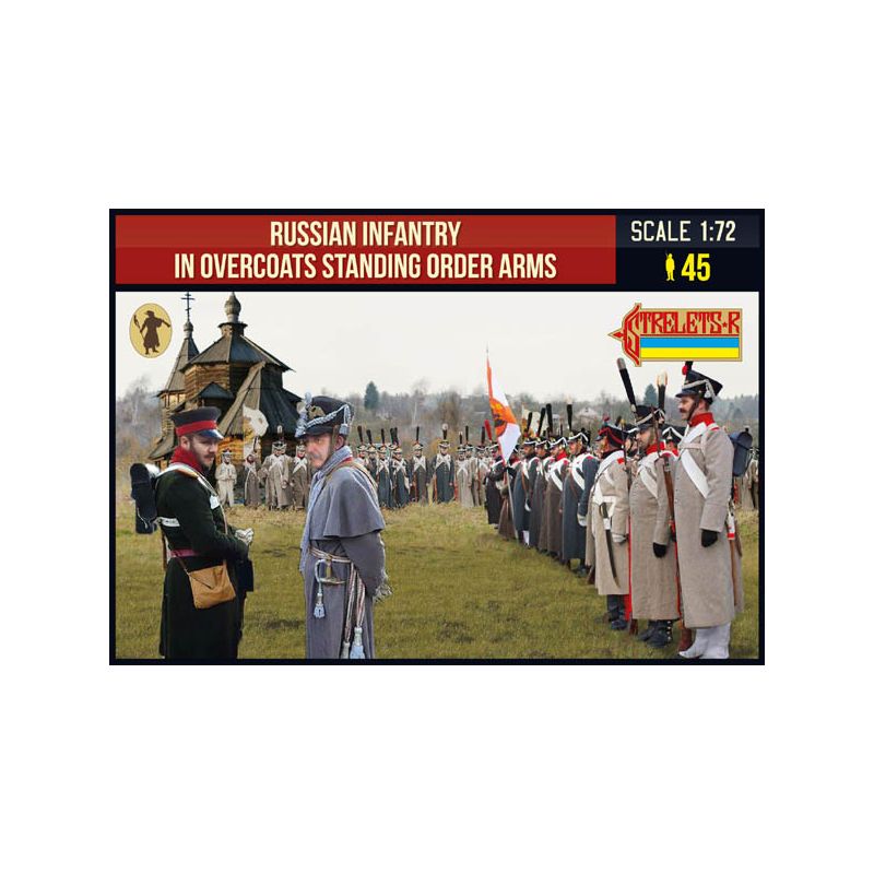 Russian Infantry in Overcoats Order Arms