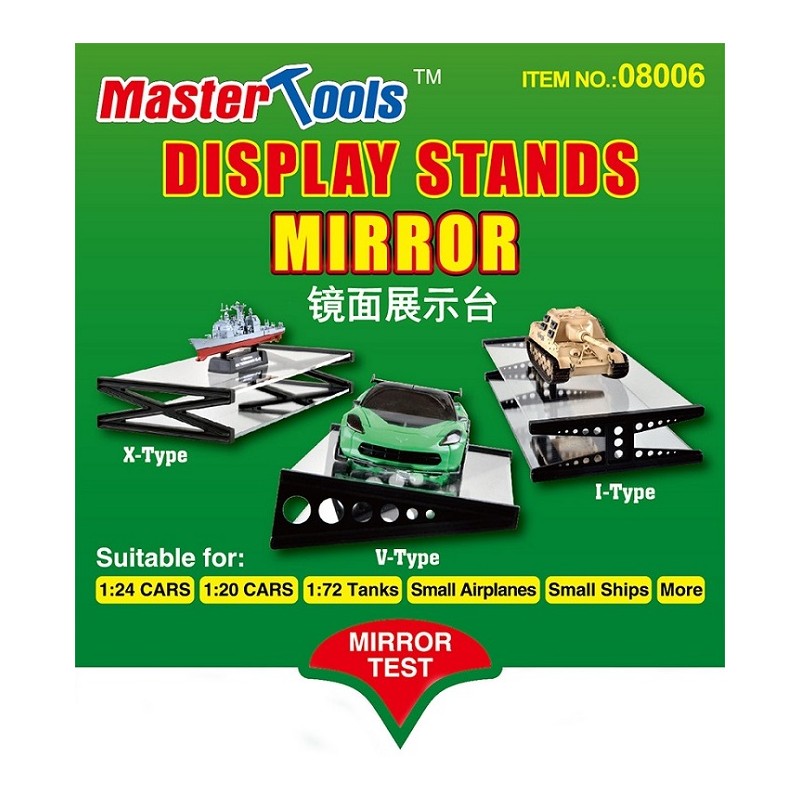 Présentoir avec mirroir