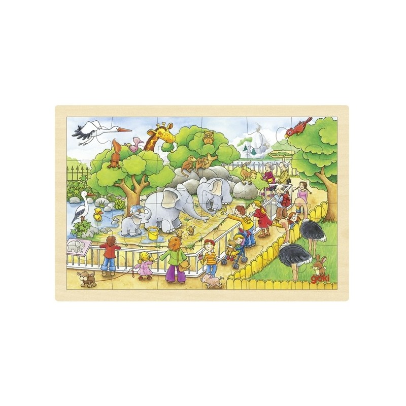 Puzzle Une journée au zoo 24p