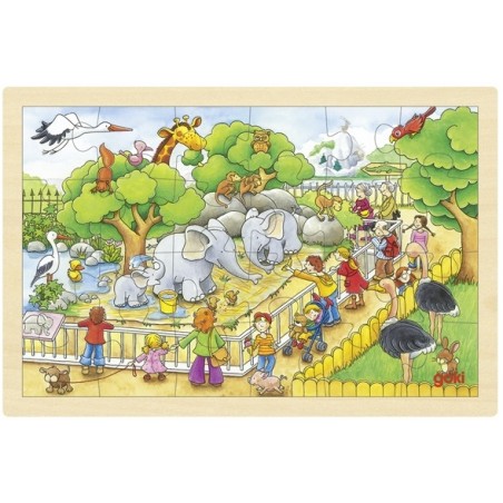 Puzzle Une journée au zoo 24p