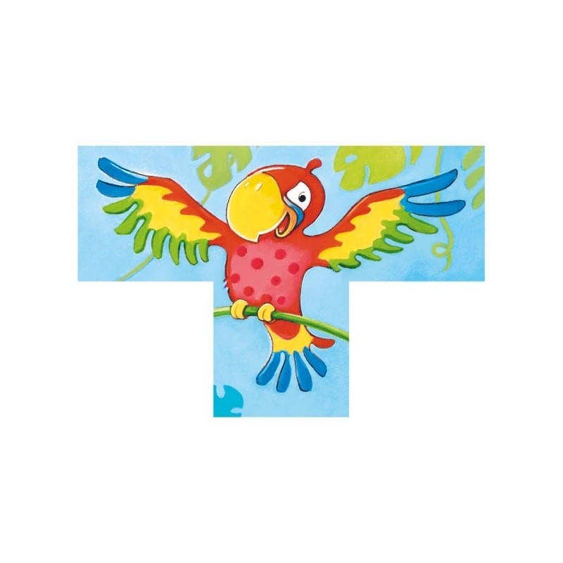 Puzzle de cubes, animaux sauvages