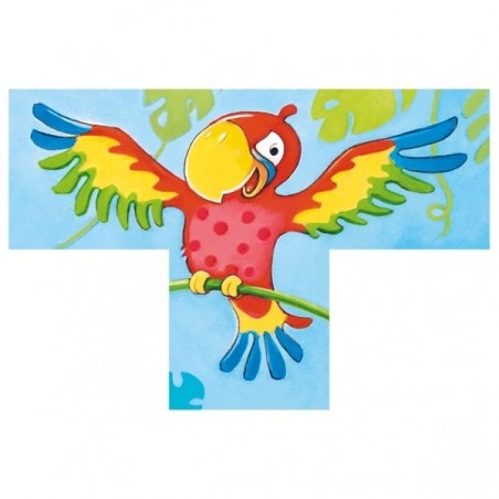 Puzzle de cubes, animaux sauvages