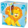 Puzzle de cubes, animaux sauvages