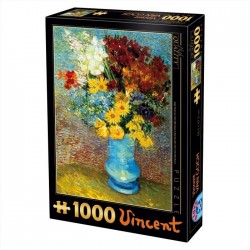 Puzzle 1000p Van Gogh - Vase Bleu - d-toys