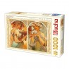 Puzzle 1000p Mucha - Fruits / Fleurs - dtoys