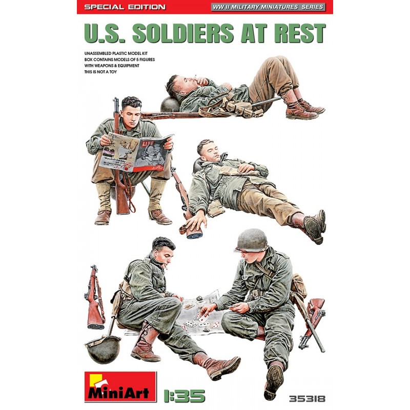 US Soldiers at Rest 1/35 - MiniArt