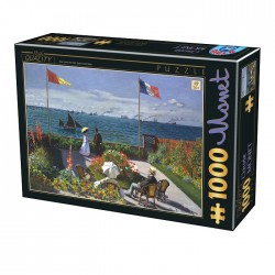 Puzzle 1000p Monet - Jardin de Ste Adresse - dtoys