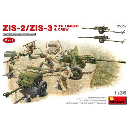 ZIS-2/ZIS-3 With Limber & Crew 1/35 - Miniart