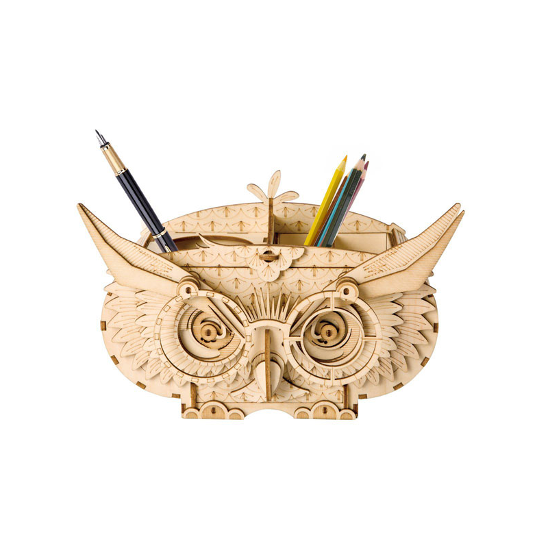 Boite à crayons hibou - Robotime