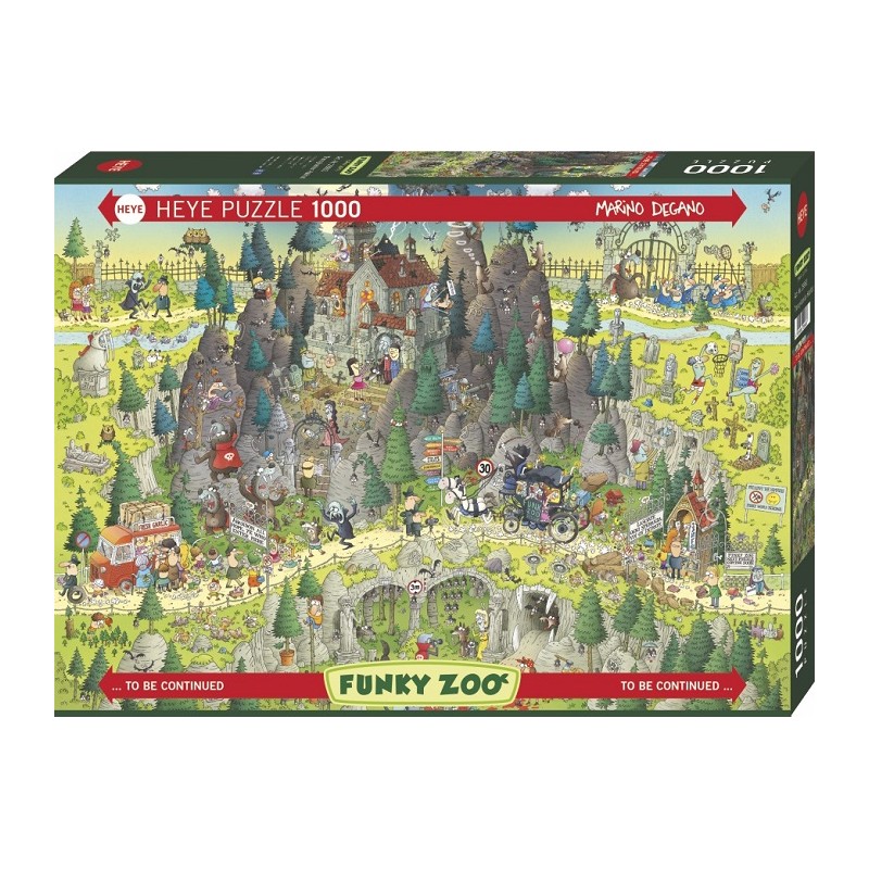 Puzzle 1000p Funky Zoo Transylvanian Habitat - Heye