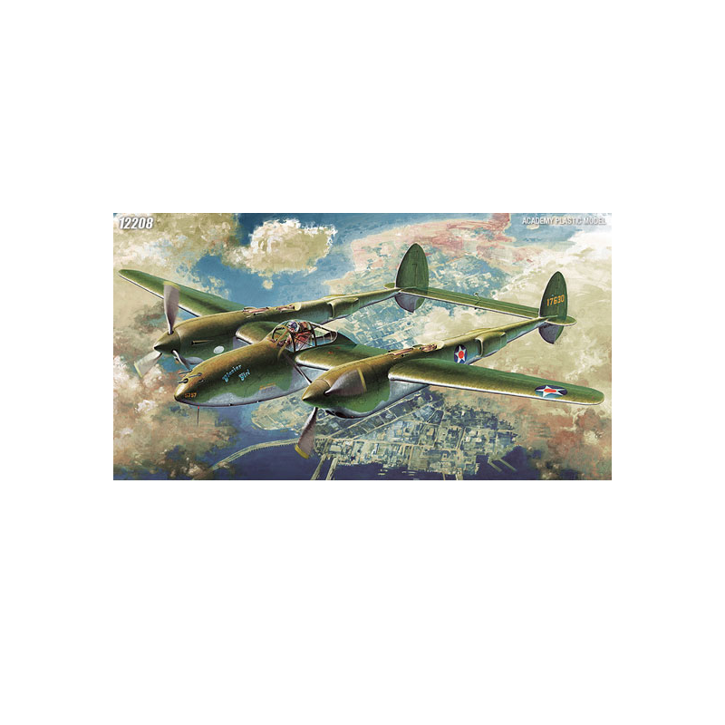 P-38F Lightning Glacier Girl 1/48 - Academy