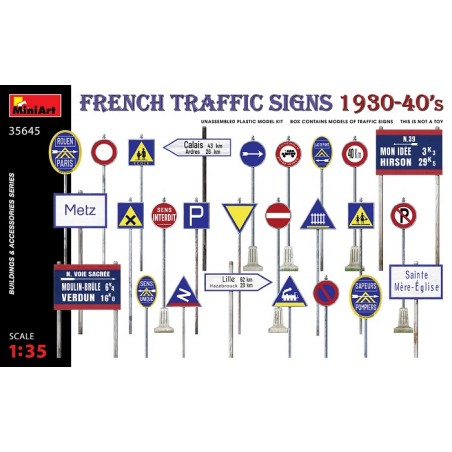 French Traffic Signs 1930-40’s 1/35 - MiniArt
