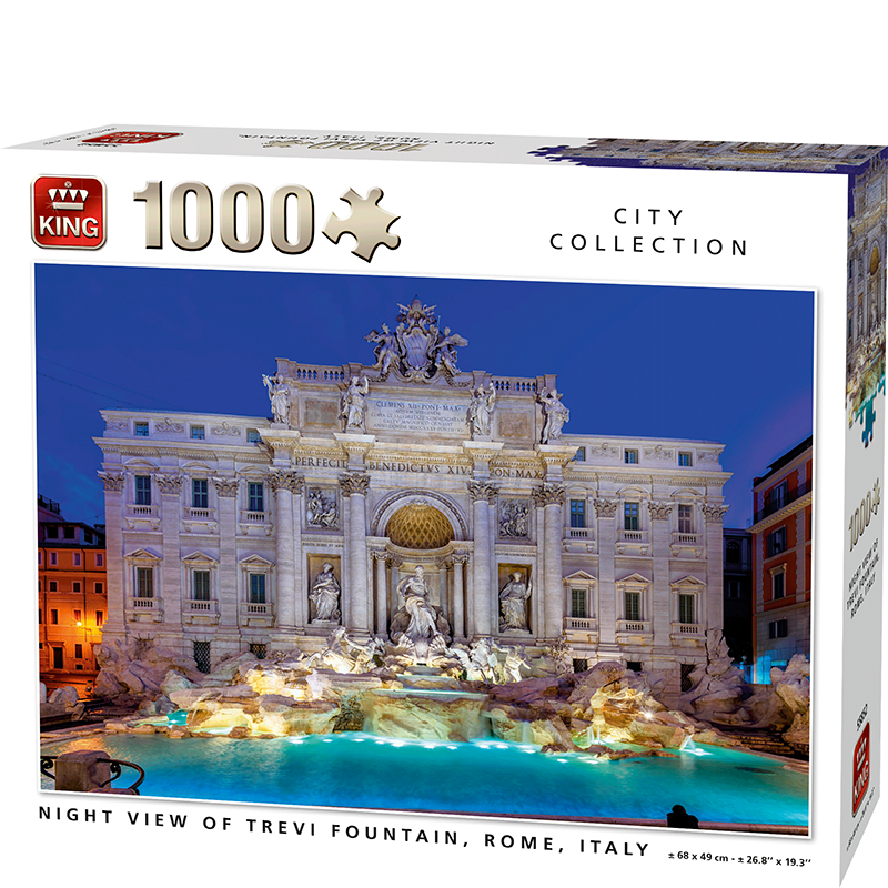 Puzzle 1000p Fontaine de Trevi - King