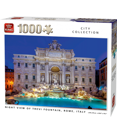 Puzzle 1000p Fontaine de Trevi - King
