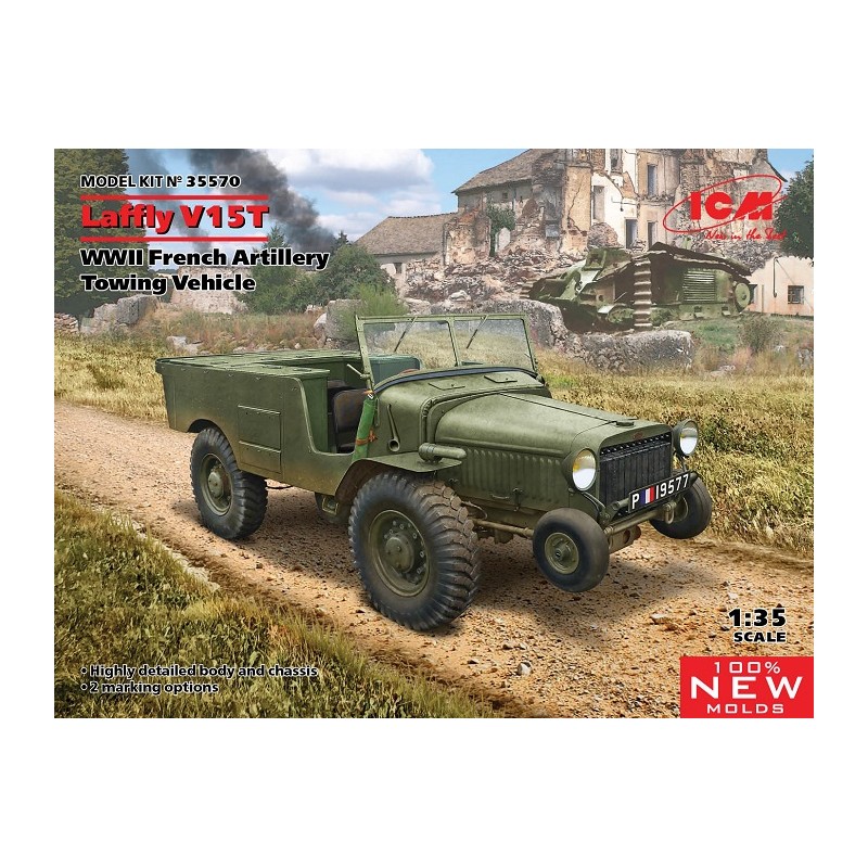Laffly V15T WWII French Artillery Towing Vehicle 1/35 - ICM