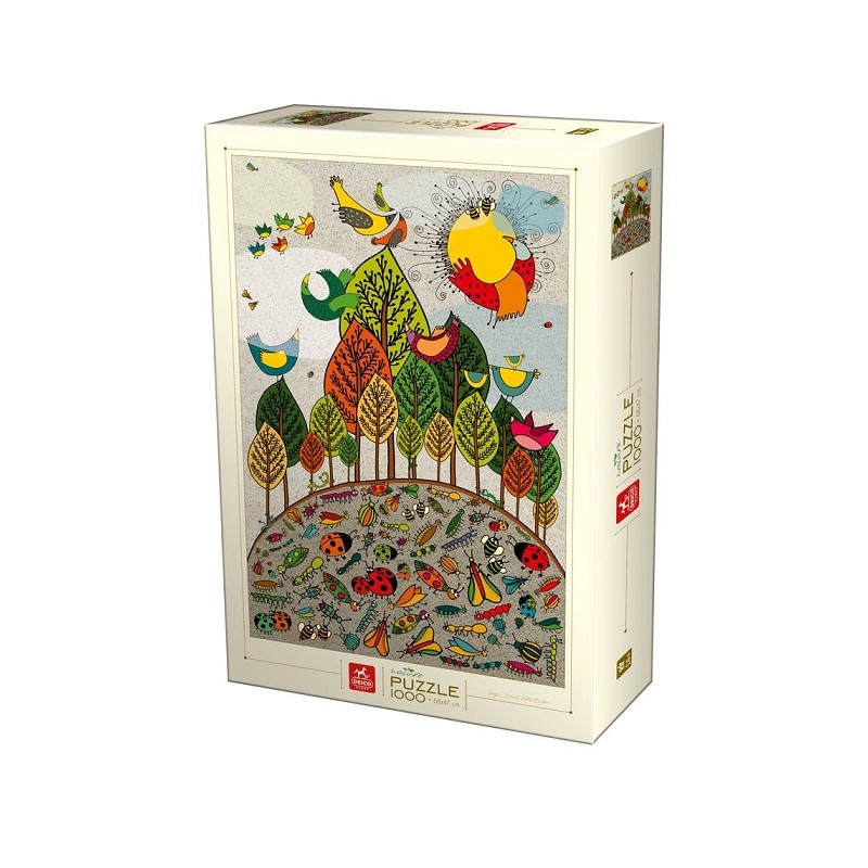 Puzzle 1000p Nature Bird And Bugs - Deico