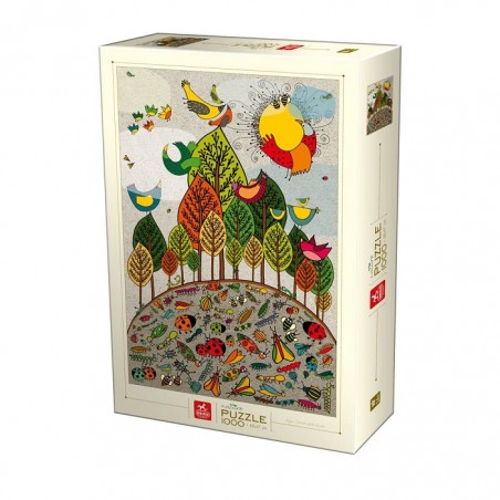 Puzzle 1000p Nature Bird And Bugs - Deico