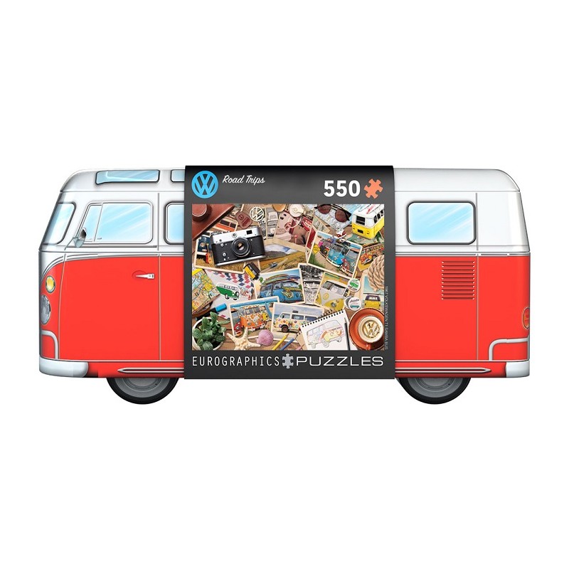 Puzzle 550p Boîte métal VW Road Trips - Eurographics