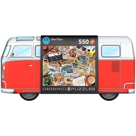 Puzzle 550p Boîte métal VW Road Trips - Eurographics