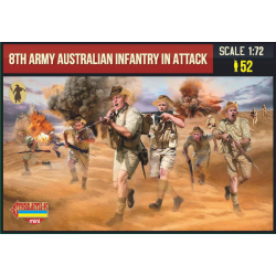 8th Army Australian Infantry in Attack 1/72 - Strelets