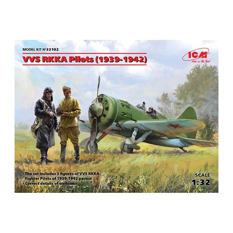 VVS RKKA Pilots (1939-1942), 3 figures 1/32 - ICM