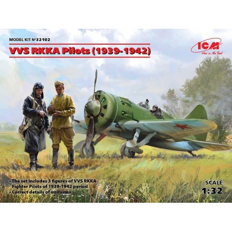 VVS RKKA Pilots (1939-1942), 3 figures 1/32 - ICM