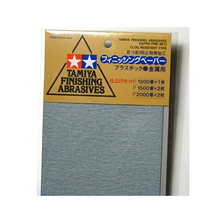 Jeu papiers abrasifs ultra-fins