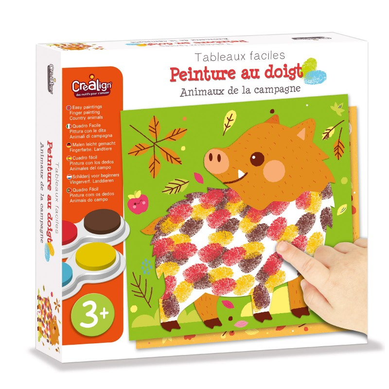 Peinture à doigt Animaux de la Campagne - Crealign