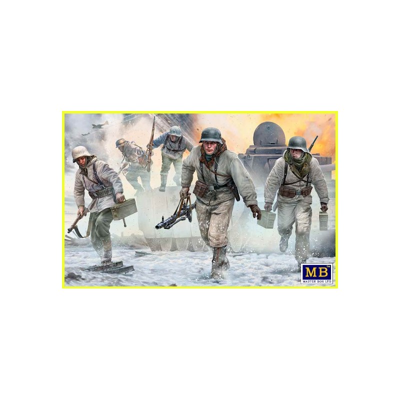 German Machinegun Team. Autumn-winter 1944. WW II era 1/35 - MasterBox