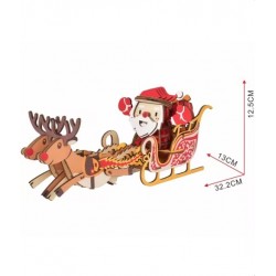 Puzzle 3D Père Noël en Traineau