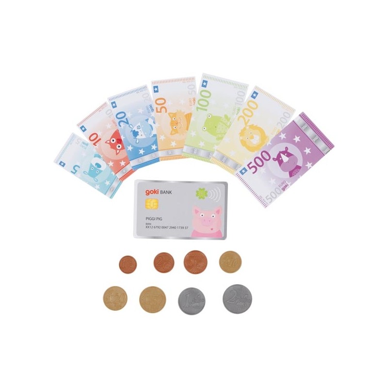 Argent factice Animaux, carte bancaire incluse - Goki