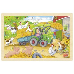 Puzzle 24p Petit tracteur - Goki