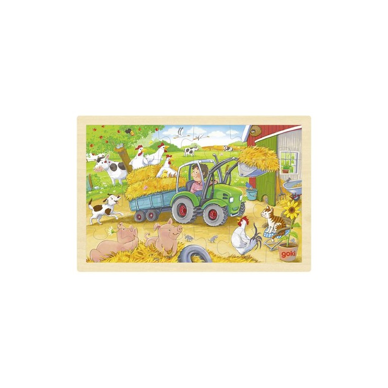 Puzzle 24p Petit tracteur - Goki