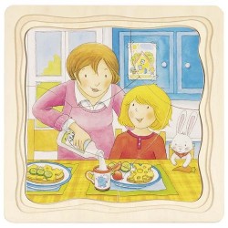 Puzzle à couches Ma journée - Goki