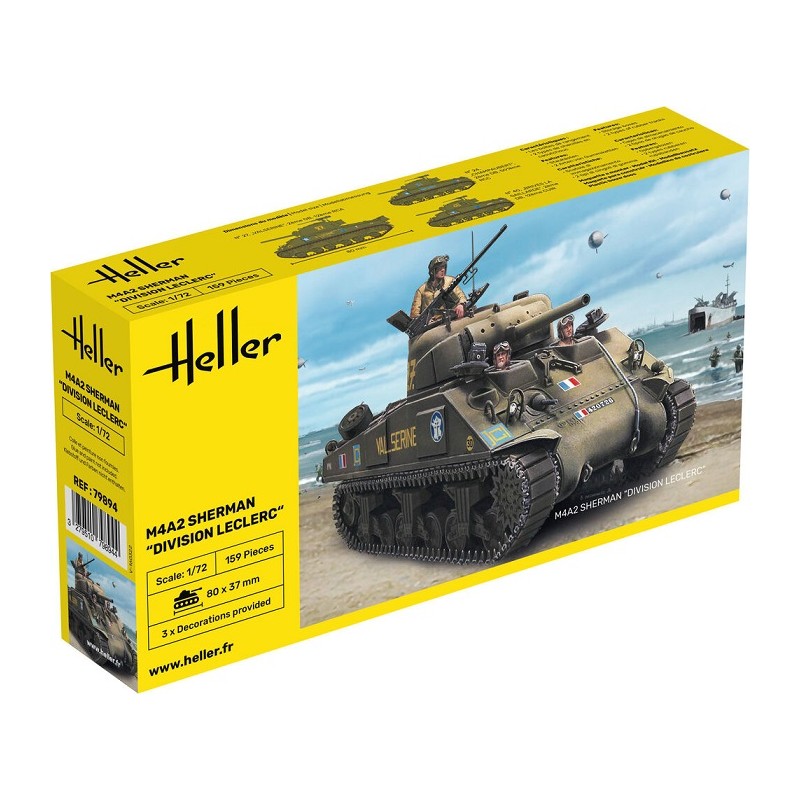 M4A2 Sherman "Division Leclerc" 1/72 - Heller