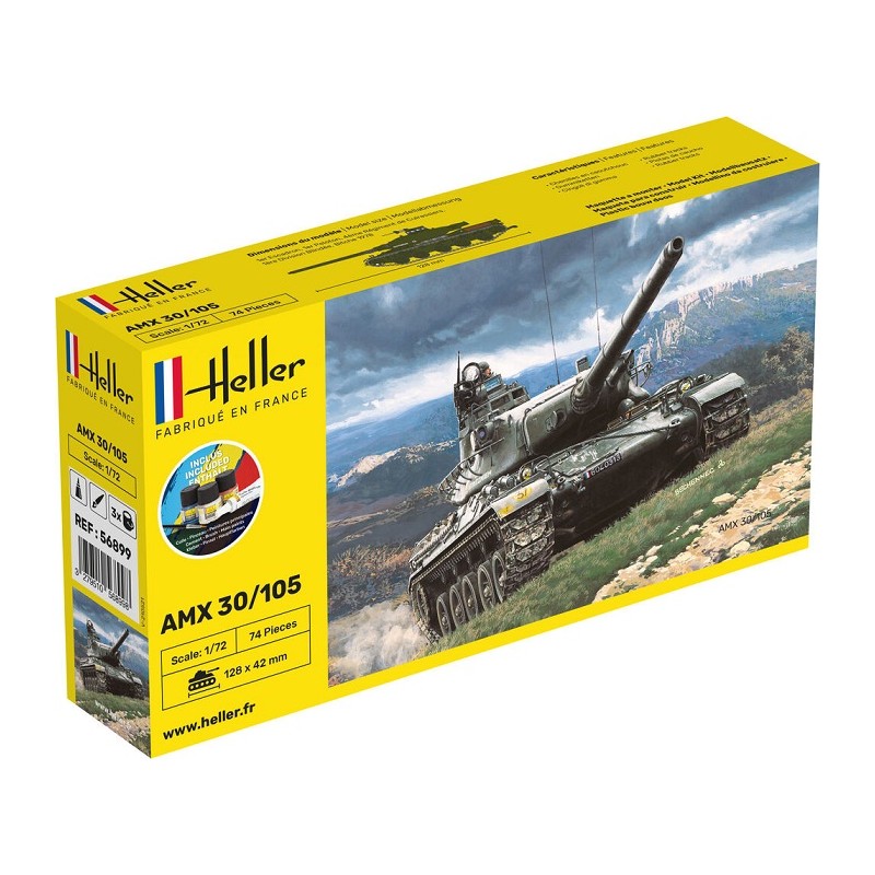 STARTER KIT AMX 30/105 1/72 - Heller