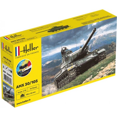 STARTER KIT AMX 30/105 1/72 - Heller