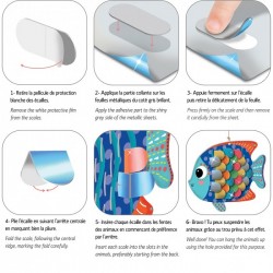 Animaux décos faciles, Ecailles métallisées "Animaux marins" - Crealign