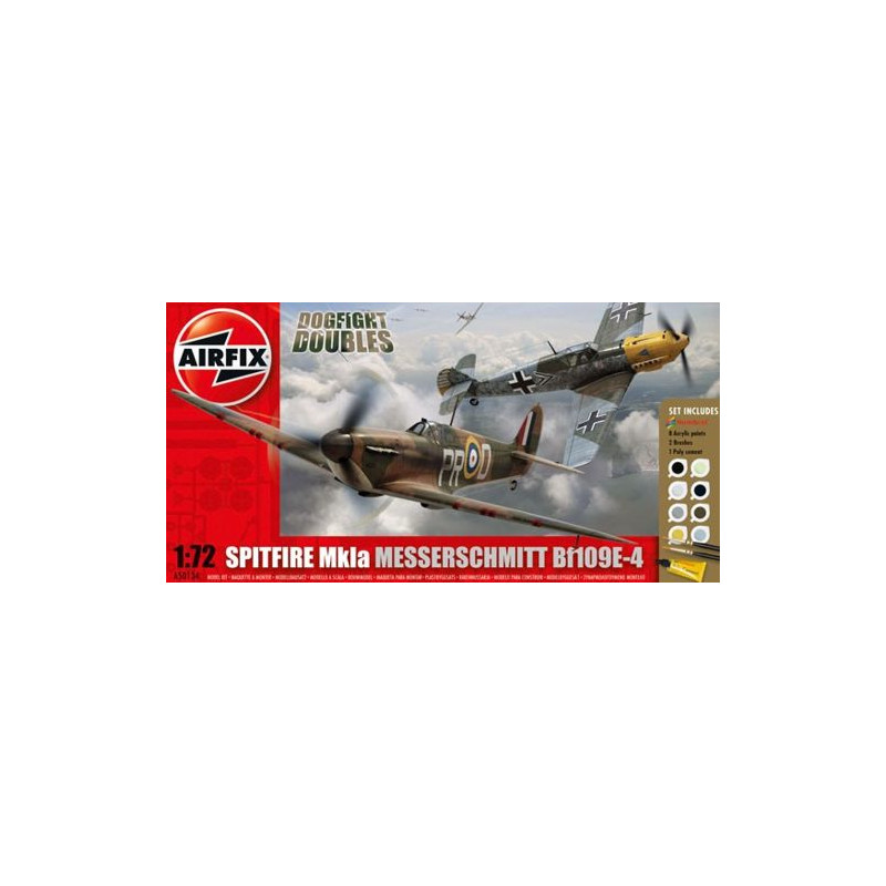 Starter Set Supermarine Spitfire Mk.IA / Messerschmitt Bf-109E 1/72