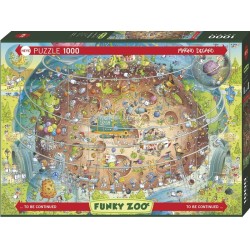 Puzzle 1000p Funky Zoo Habitat  Cosmique - Heye
