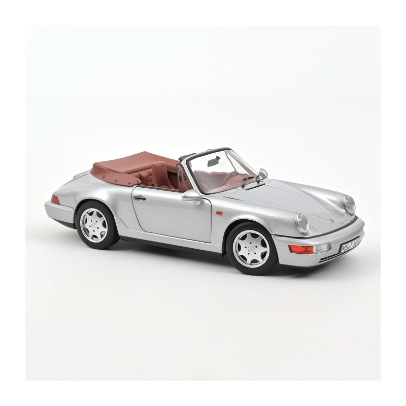 Porsche 911 Carrera 2 Cabriolet 1990 Argent 1/18 - Norev