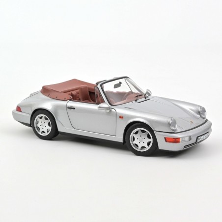 Porsche 911 Carrera 2 Cabriolet 1990 Argent 1/18 - Norev