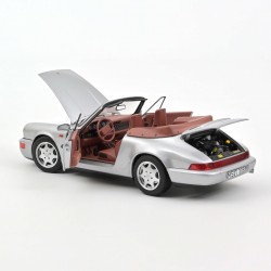 Porsche 911 Carrera 2 Cabriolet 1990 Argent 1/18 - Norev