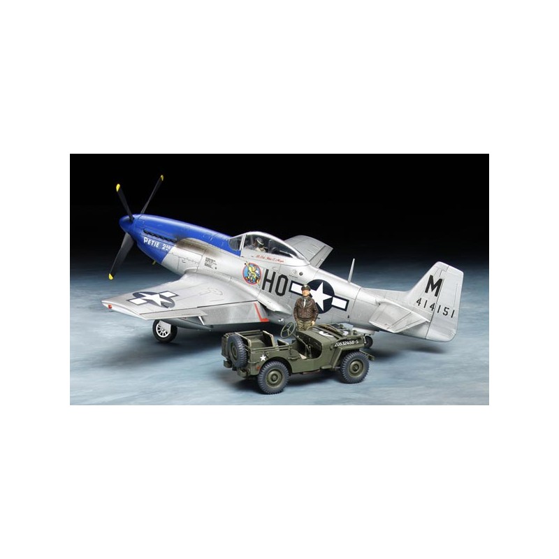 P-51D Mustang et 1/4ton Light V. 1/48 - Tamiya