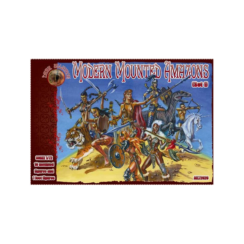 Modern Mounted Amazons Set 1 1/72 - Dark Alliance