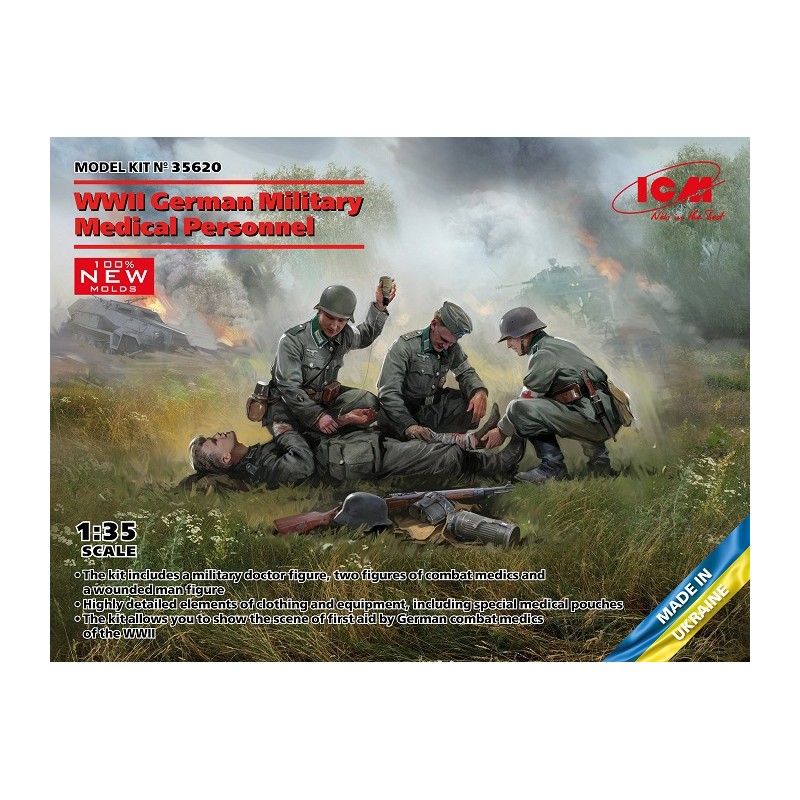 WWII German Military Medical Personnel 1/35 - ICM