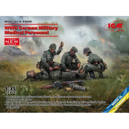 WWII German Military Medical Personnel 1/35 - ICM