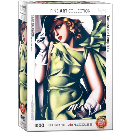 Puzzle 1000p De Lempicka Jeune Fille en Vert - Eurographics
