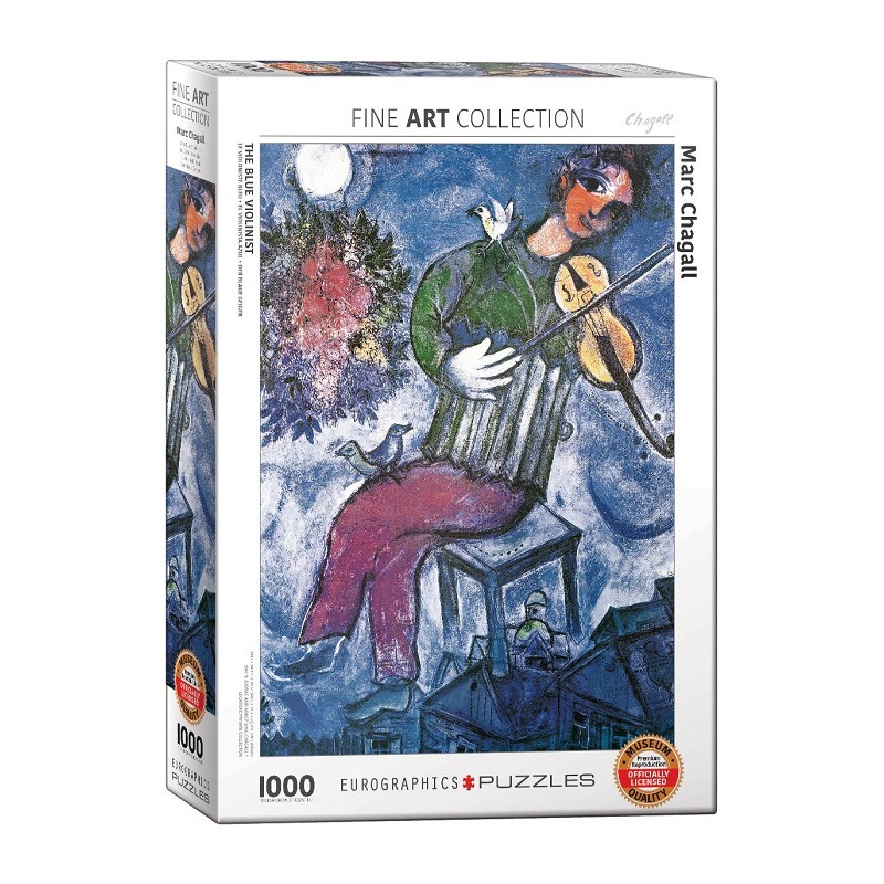 Puzzle 1000p Chagall Le Violoniste Bleu - Eurographics